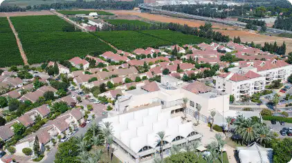 אחוזת פולג - תמונה מהאוויר